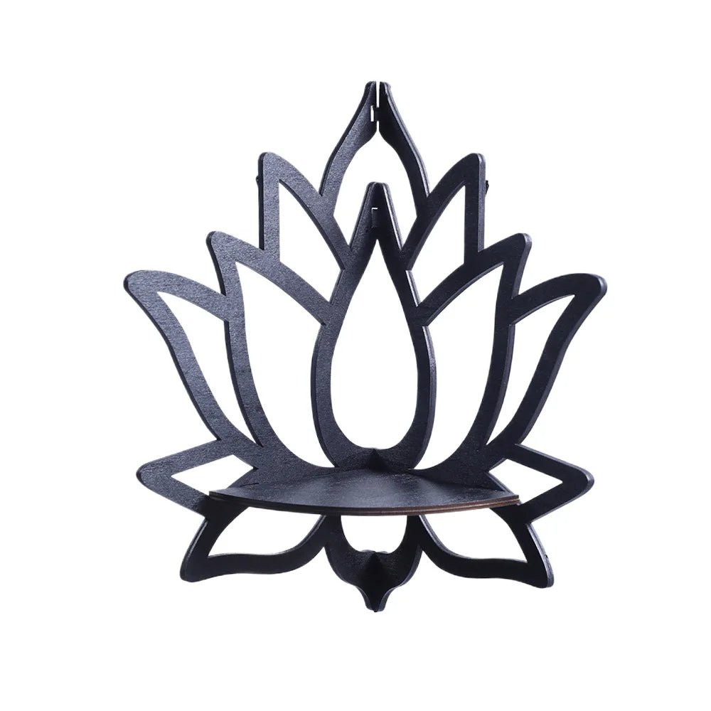 Lotus Crystal Floating Wall Shelf