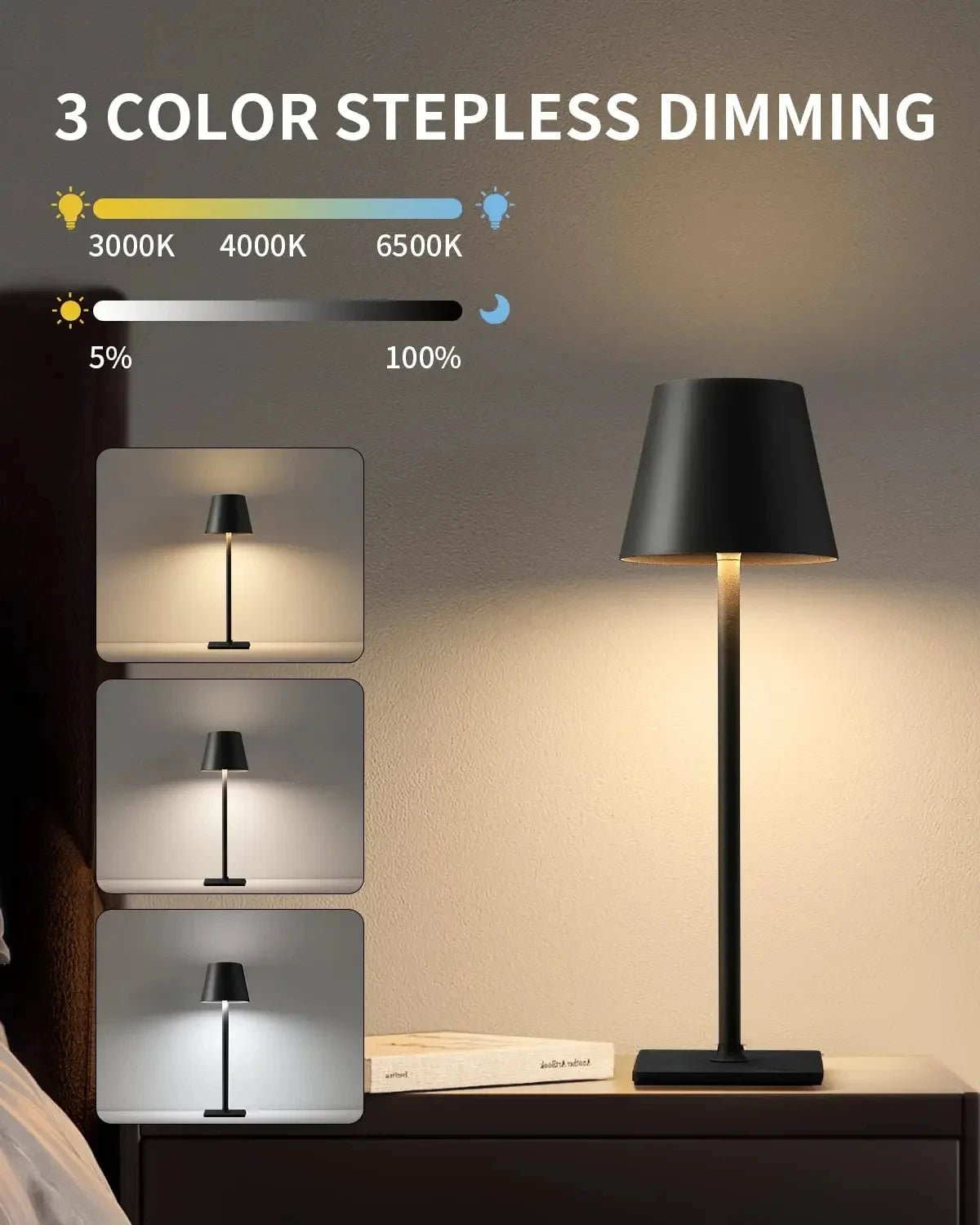 2-in-1 Table Wireless Lamp