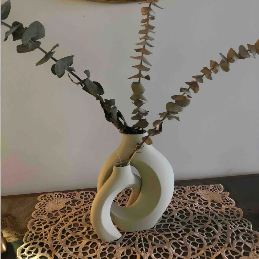 A Set of Hugging Vase