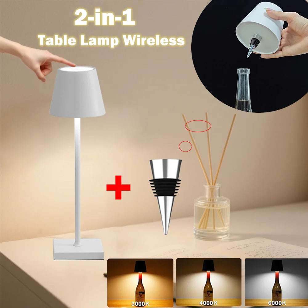2-in-1 Table Wireless Lamp