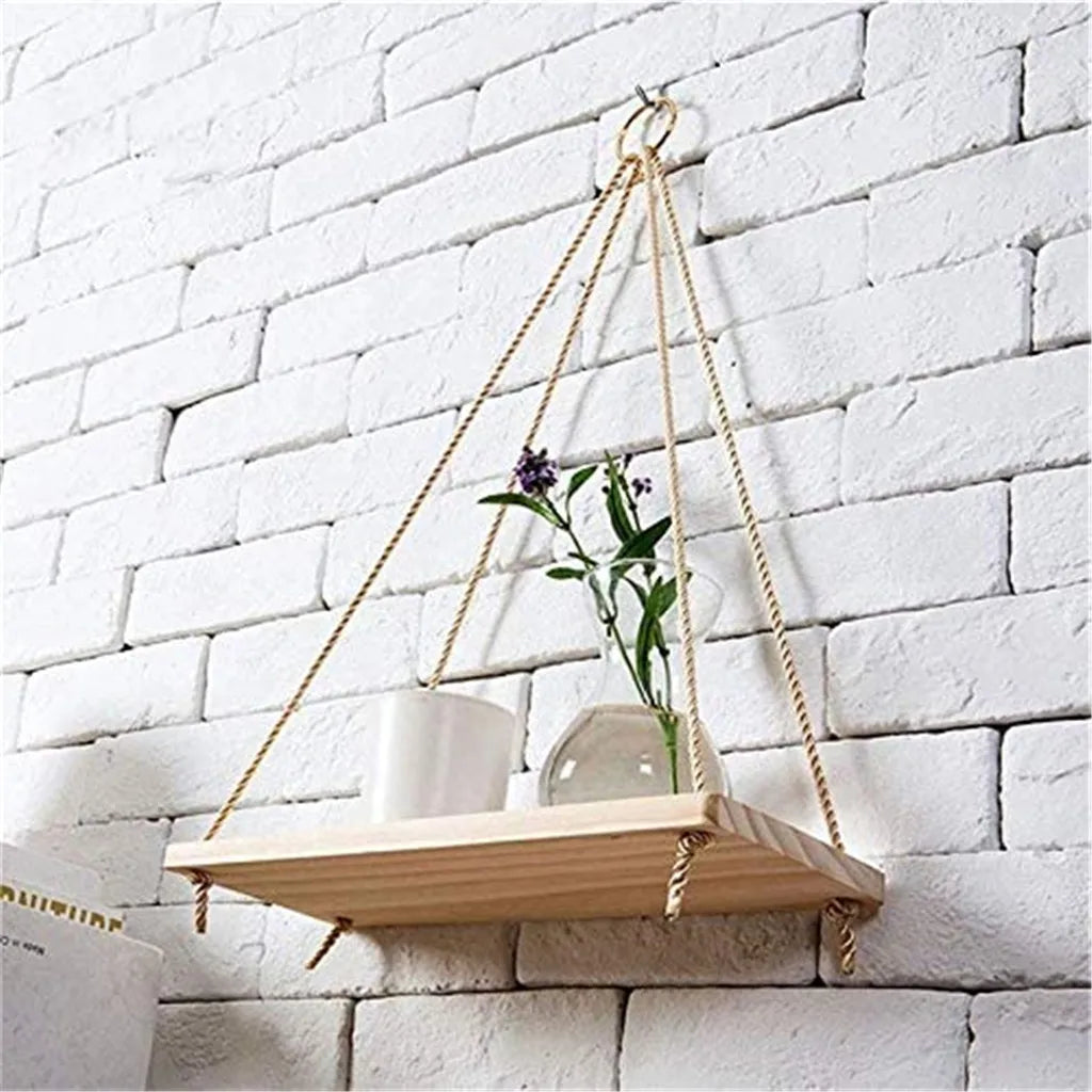 Premium Wood Swing Floating Shelves