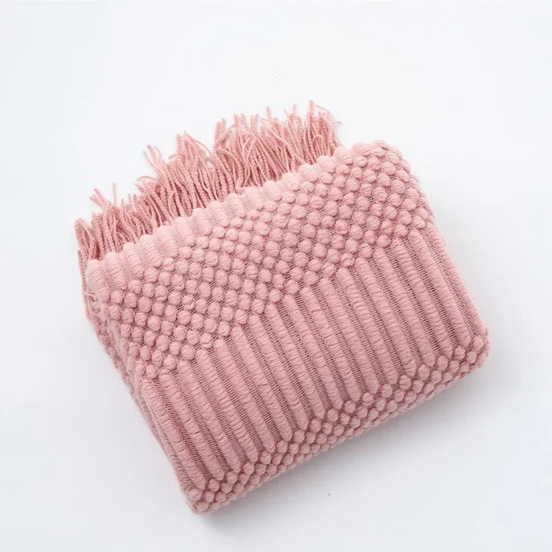 Khaki Knitted Blanket
