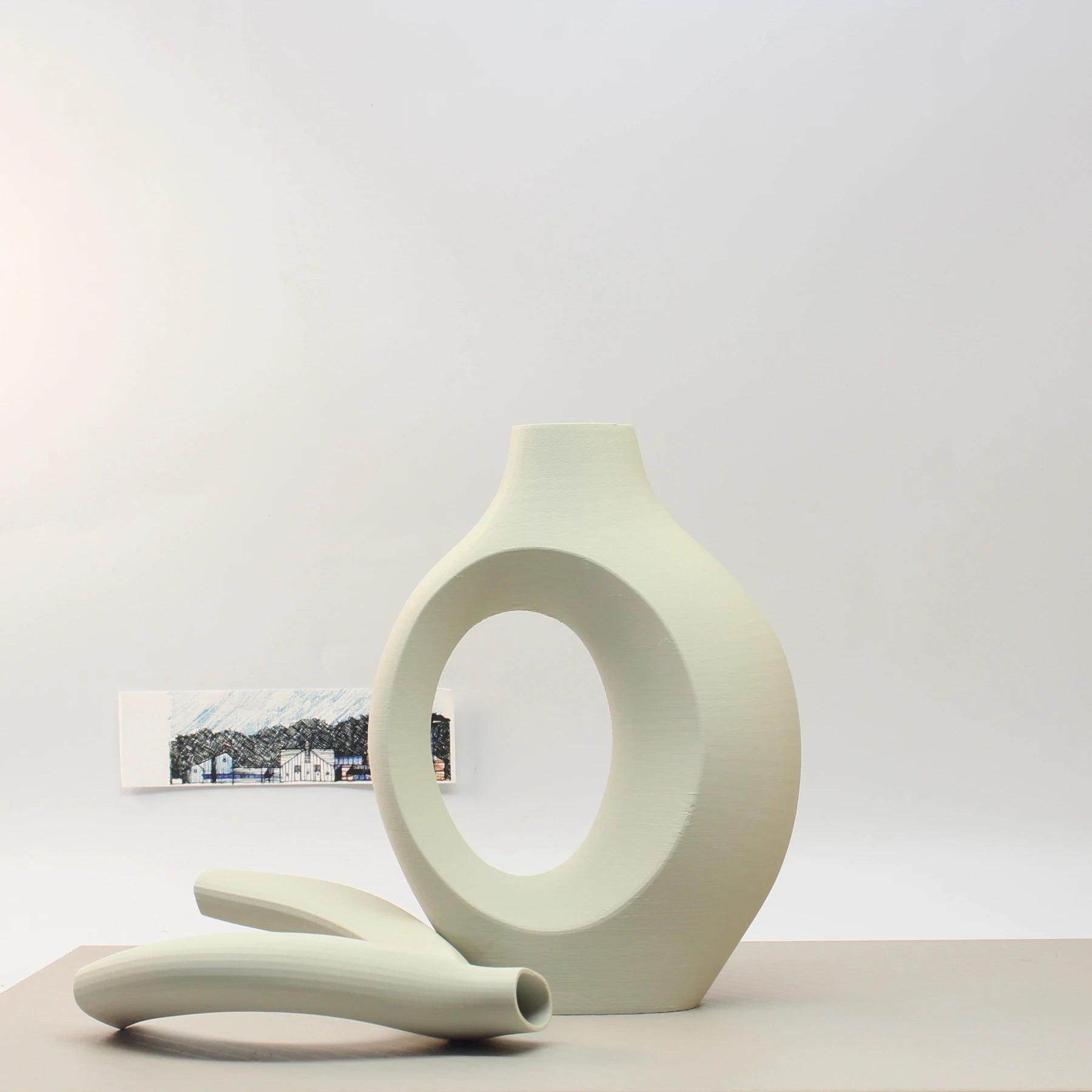A Set of Hugging Vase